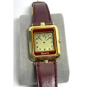 1997 Ladies Quartz Inox Wrist Watch Original Band NEW Battery - Works Great